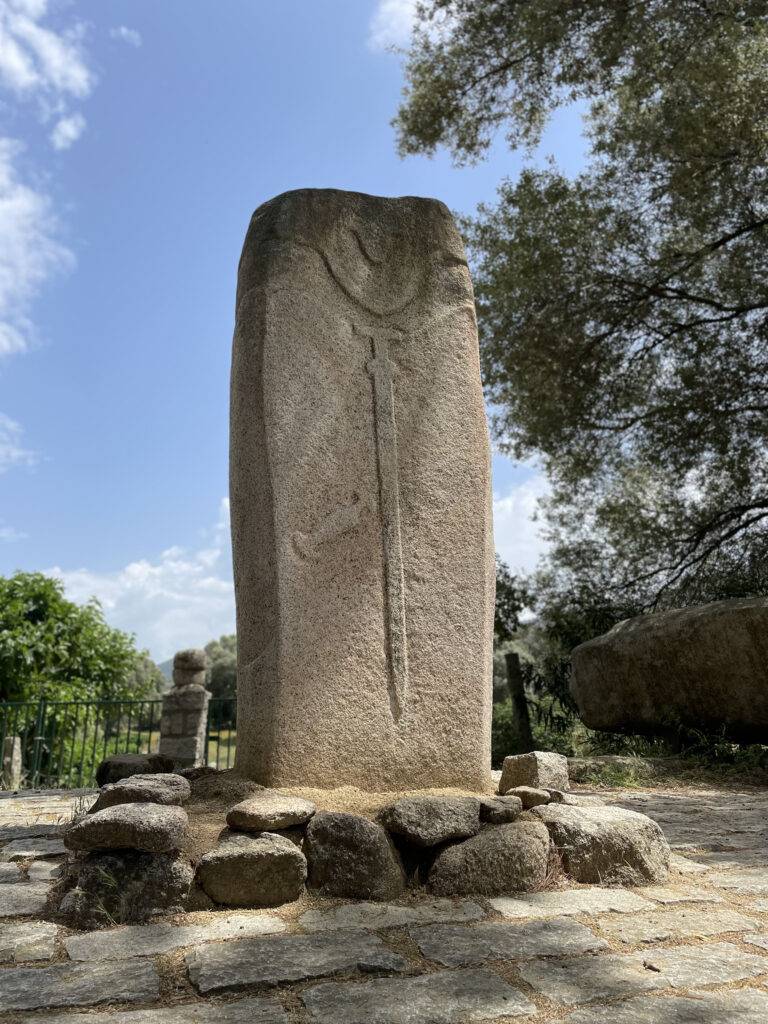 Image of the first statue you encounter when you visit Filitosa.