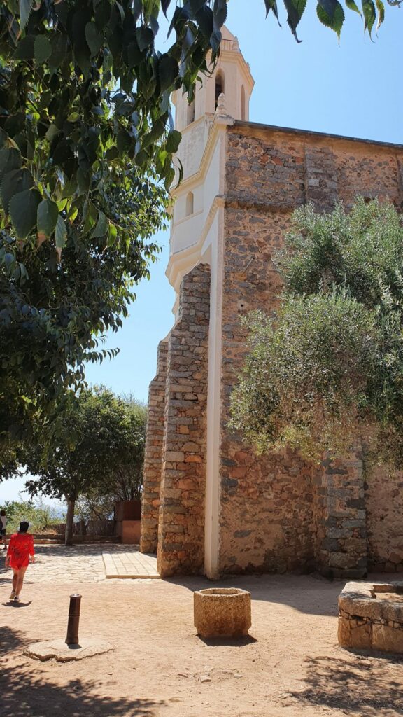 Front view of the Greek Church in Cargese, Saint Spyridon