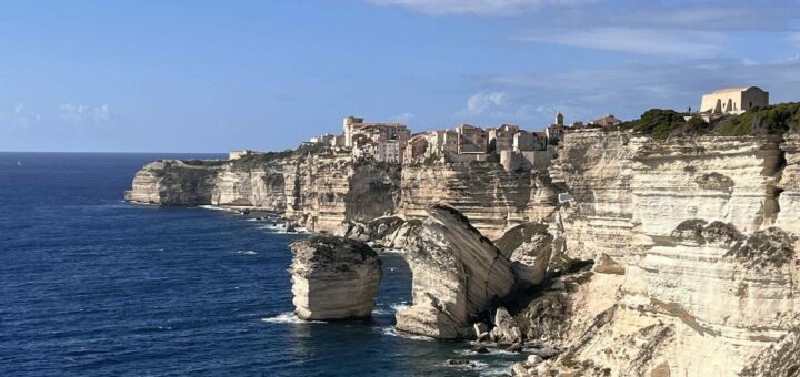 The town of Bonifacio, south Corsica