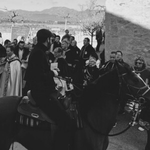 Blessing of the horses during the Festa di San Marcellu 2024 in Aleria, Corsica